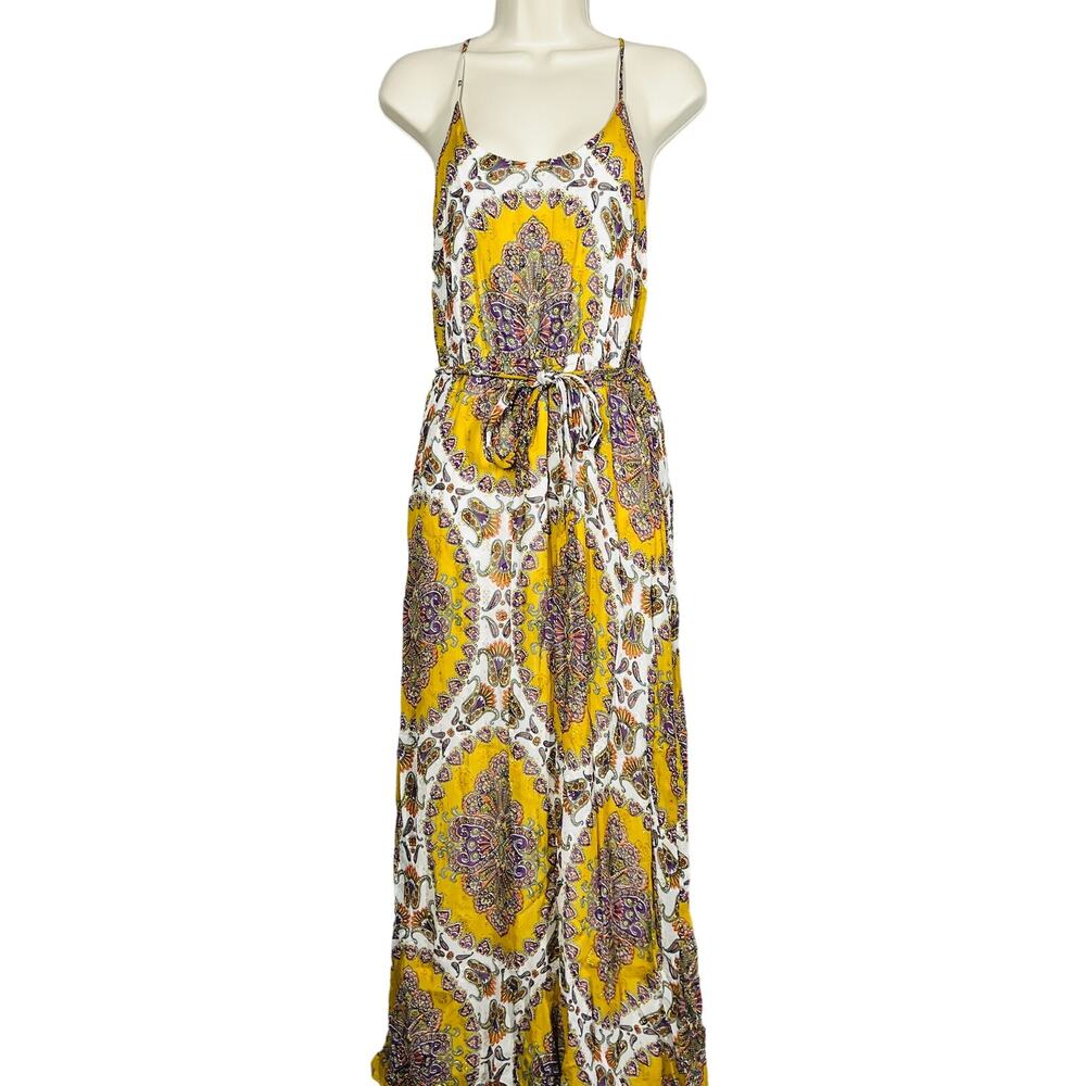 Akemi + Kin Medallion Maxi Dress Strappy Print Casual Party - S